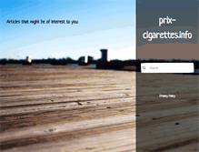 Tablet Screenshot of prix-cigarettes.info